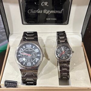 His and hers Charles Raymond New York watch set